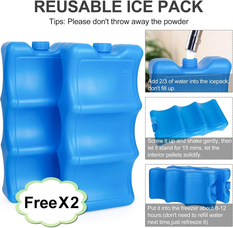Sanchamy Breastmilk Cooler Bag with Ice Pack Bottle Cooler Bag for Baby Milk Breast Pump Bag - Image 5